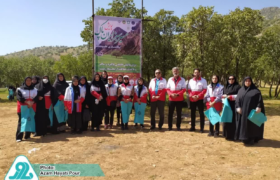برگزاری پویش «مسیر سبز ایران پاک» توسط اعضای جمعیت هلال احمر شهرستان خرم آباد