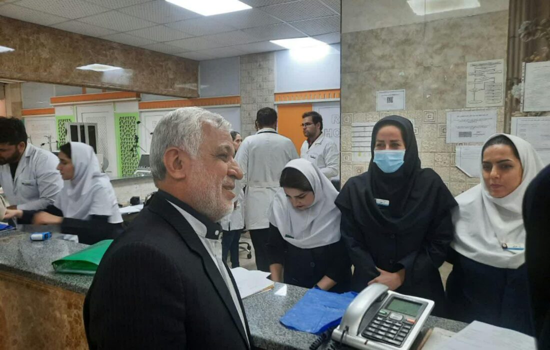 استاندار سرزده به بیمارستان شهید رحیمی خرم آباد رفت