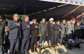 تجدید عهد لرستانی ها با ولایت در مراسم وداع با رهبر شهید امت