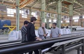 بازدید میدانی مدیرکل استاندارد لرستان از واحد تولیدی لوله های پلی اتیلن شهرستان دورود
