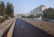 عملیات آسفالت بستر رودخانه الیگودرز متوقف شد