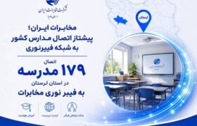 جهش ارتباطی مدارس لرستان؛ ۱۷۹ مدرسه به فیبر نوری مخابرات متصل شدند.
